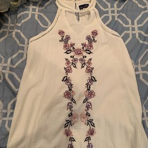 Sleeveless Embroidered Spring Dress